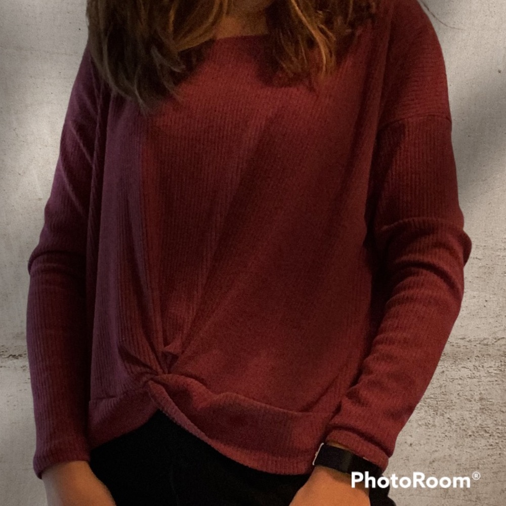Twist Front Sweater